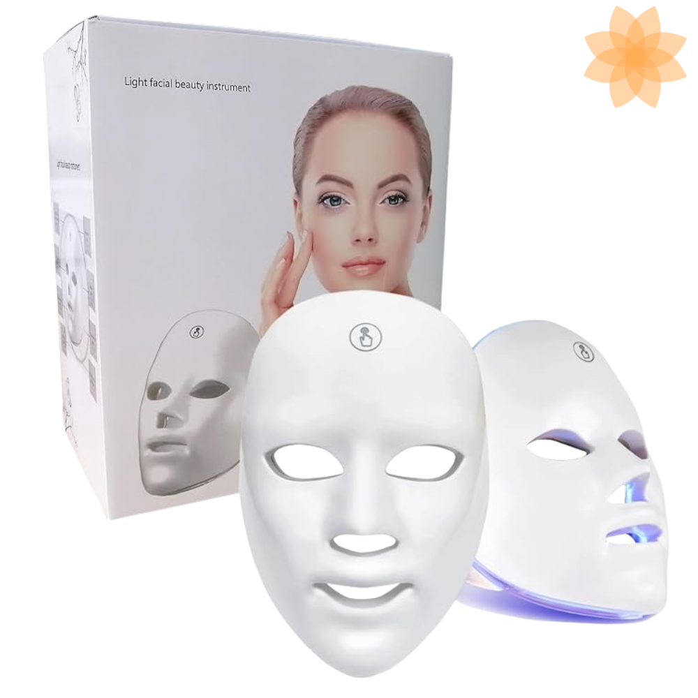 Mascara Facial Led Terapia 7 Modos